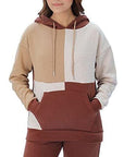 LADIES PATCH HOODIE S TOFFE/CHOC - Toi ‘n’ Moi Ltd