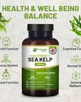 Sea Kelp 2000mg 200 Vegan Tablets | Natural Source of Iodine | Premium Ingredients | Proudly made in the UK by Prowise - Toi ‘n’ Moi Ltd