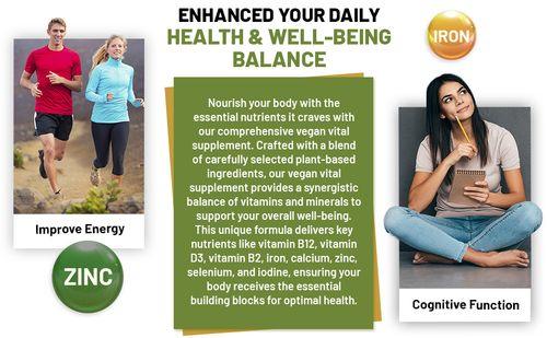 Vegan Vital Multivitamins and Minerals | 120 Vegan Multivitamin Capsule by Prowise Healthcare - Toi ‘n’ Moi Ltd