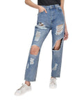MULTI RIP MOM JEAN MID WASH 10 - Toi ‘n’ Moi Ltd