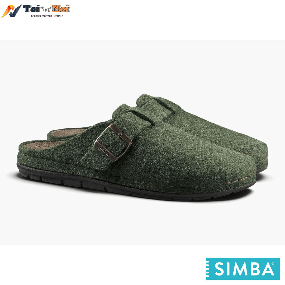 Simba Men'S Stormur Slipper in Green - Toi ‘n’ Moi Ltd