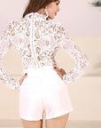 White See Through Playsuit